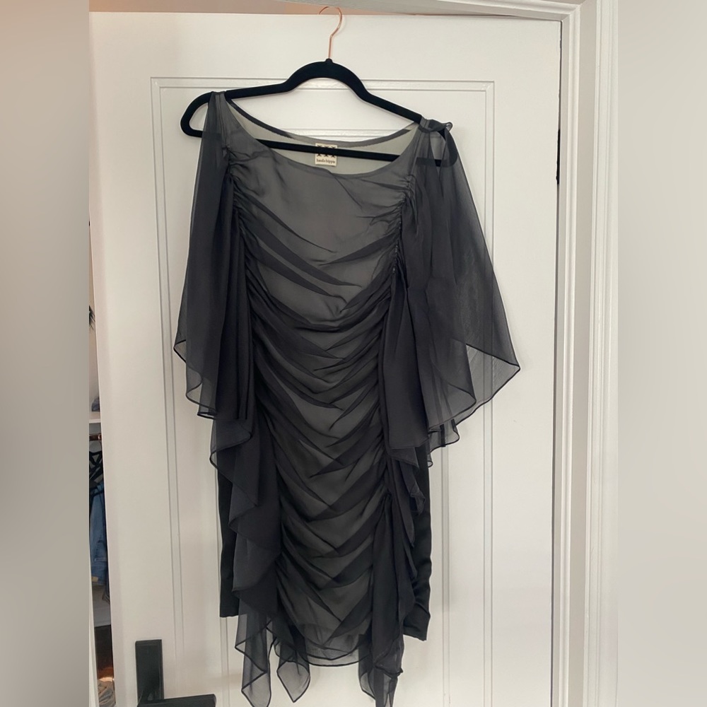 Haute Hippie 2 tone chiffon mini